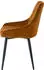 SIT Polsterstuhl 2er-Set Samtbezug gelb, Metallbeine schwarz (02406-23)