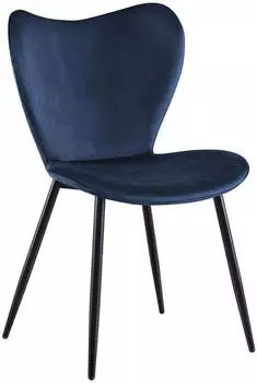 CLP Maika Esszimmerstuhl Samt, Dunkelblau (326364)