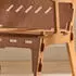 SoBuy HFST02 Kinderstuhl mit Rücklehne Sitzhöhe 35cm Braun (HFST02-BR)
