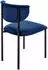 CLP Gambell Esszimmerstuhl Samt, dunkelblau, 2er Set (Gambell)