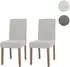 MCW Littau Esszimmerstuhl Bouclé, 2er-Set, Creme, Holzbeine natur