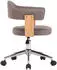 vidaXL Drehbare Esszimmerstühle 4er-Set Taupe Bugholz und Stoff (3054906)
