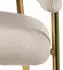 ebuy24 Ann Armlehnstuhl gepolstert, Beige/Gold