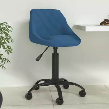 vidaXL Esszimmerstuhl Samt Blau