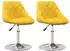 vidaXL Esszimmerstühle 2 Stk., drehbar, Samt, Senfgelb (335290)