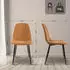 CLP Maryam Esszimmerstuhl 2er Set Stoff orange (CLP 327164)
