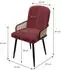ML-Design Polsterstuhl Stoff Rot, 6er Set (490018578)