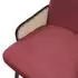 ML-Design Polsterstuhl Stoff Rot, 6er Set (490018578)