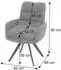 MCW Esszimmerstuhl G66 Bouclé drehbar mit Armlehne, Grün (MCW-G66)