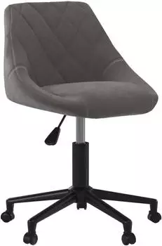 vidaXL Esszimmerstuhl Drehbar Samt Dunkelgrau (3089033)