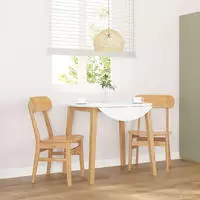 vidaXL Esszimmerst&uuml;hle 2 Stk. Massivholz Gummibaum