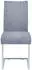 Idimex ALADINO Freischwinger 4er-Set Stoffbezug grau, Metallgestell chrom (12373)