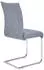 Idimex ALADINO Freischwinger 4er-Set Stoffbezug grau, Metallgestell chrom (12373)