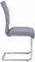Idimex ALADINO Freischwinger 4er-Set Stoffbezug grau, Metallgestell chrom (12373)