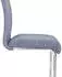 Idimex ALADINO Freischwinger 4er-Set Stoffbezug grau, Metallgestell chrom (12373)