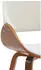 CLP Vangale Esszimmerstuhl 2er Set Stoff, Walnuss/Creme (327239)