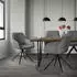ML-Design Esszimmerstuhl drehbar 360°, Textil Webstoff, Grau, 6er-Set (490014989)