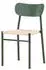 Venture Home Polly Esszimmerstuhl stapelbar, Textil/Holz/Metall, Grün/Natur, 2er Set (7340220833914)