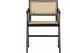 Woood Gunn Esszimmerstuhl Rattan, Kieferngestell, schwarz
