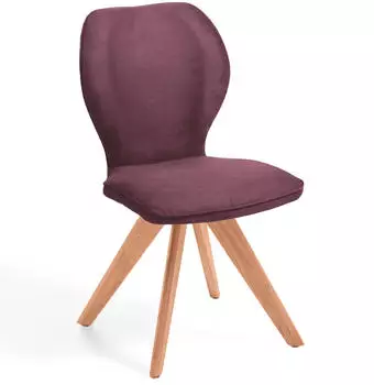 Niehoff Colorado Trend-Line Polsterstuhl Kernbuche, Polyester rot