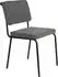 Zuiver Buddy Esszimmerstuhl Metall/Stoff, Schwarz