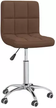 vidaXL Esszimmerstuhl Drehbar Stoff Braun (8720286740620)