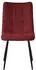 ML-Design Esszimmerstuhl 2er Set Polster Stoffbezug Rot, schwarzes Stahlgestell