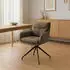 CLP Somers Esszimmerstuhl Stoff, drehbar, mit Armlehne, braun (324727)