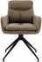 CLP Somers Esszimmerstuhl Stoff, drehbar, mit Armlehne, braun (324727)