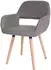 MCW MCW-A50 II Esszimmerstuhl Retro Kunstleder Taupe-Grau 6er-Set (MCW-A50 II)