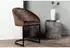 Livetastic Evening Esszimmerstuhl-Set 2er Samt Metall Schwarz/Dunkelbraun (002615040701)
