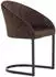 Livetastic Evening Esszimmerstuhl-Set 2er Samt Metall Schwarz/Dunkelbraun (002615040701)