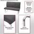 MCW Esszimmer-Set G55 5-teilig, 4 Stühle + Sitzbank 160cm, grau-braun