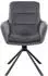 SalesFever Pizzo Armlehnstuhl Cord-Optik Dunkelgrau, 360° Drehbar (368947)