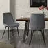 ML-Design Esszimmerstühle 2er Set Samt Anthrazit, Stahlgestell (490015607)