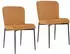 Svita FREDDIE Esszimmerstuhl 2er-Set Cordbezug Metallbeine Senfgelb (92684)