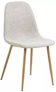 Actona Cari Polsterstuhl Stoff Hellgrau 86x54x44cm