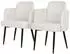 ML-Design Esszimmerstuhl mit Armlehne, Polster, Beige, 2er Set (490018561)