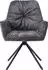 SalesFever Ottawa Armlehnstuhl 360° Drehfunktion Polyester Metall Anthrazit/Schwarz (395684)