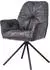 SalesFever Ottawa Armlehnstuhl 360° Drehfunktion Polyester Metall Anthrazit/Schwarz (395684)