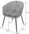 MCW Esszimmerstuhl O28 6er-Set Polsterstuhl Textil dunkelgrau (MCW-O28)