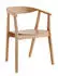 Miliboo Bahia chair in wood x2 light