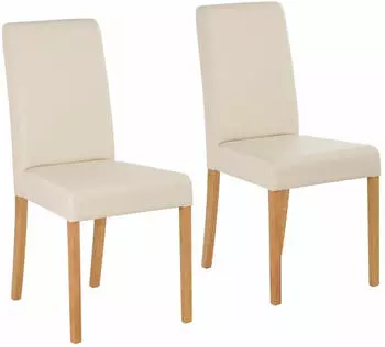 Home Affaire Bologna 4-Fu&szlig;stuhl Massivholz, beige (36533761-0)