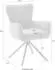 MCA Furniture Goretto 4-Fußstuhl Polyester Taschenfederkern 360° drehbar, Creme/Schwarz (26342509-0)
