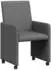 vidaXL Esszimmerstühle mit Rollen 2er-Set Dunkelgrau Stoff 57x66x94cm (42017808)