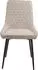 Möbilia Polsterstuhl 2er-Set Stoff beige, Stahlbeine schwarz (21020055)