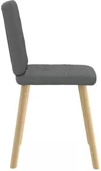 vidaXL Esszimmerst&uuml;hle 2 Stk. Dunkelgrau Stoff (4101069)