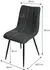 ML-Design Esszimmerstühle 6er-Set Polsterstuhl Anthrazit Metallbeine (490016998)