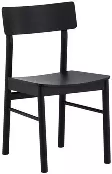 Livetastic Montros Stuhl-Set Birke Sperrholz furniert, schwarz, 45.5x82x48cm (002615045301)