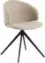 ebuy24 Ella Esszimmerstuhl drehbar, Textil, beige/schwarz (11-0000103142)